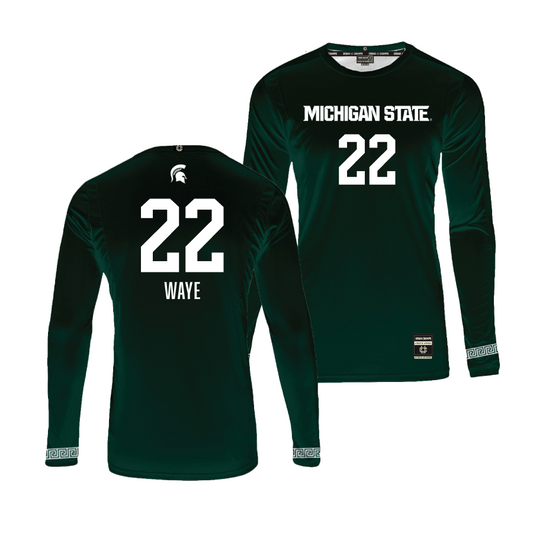 Green MSU Women's Volleyball Jersey  - Carmen Waye