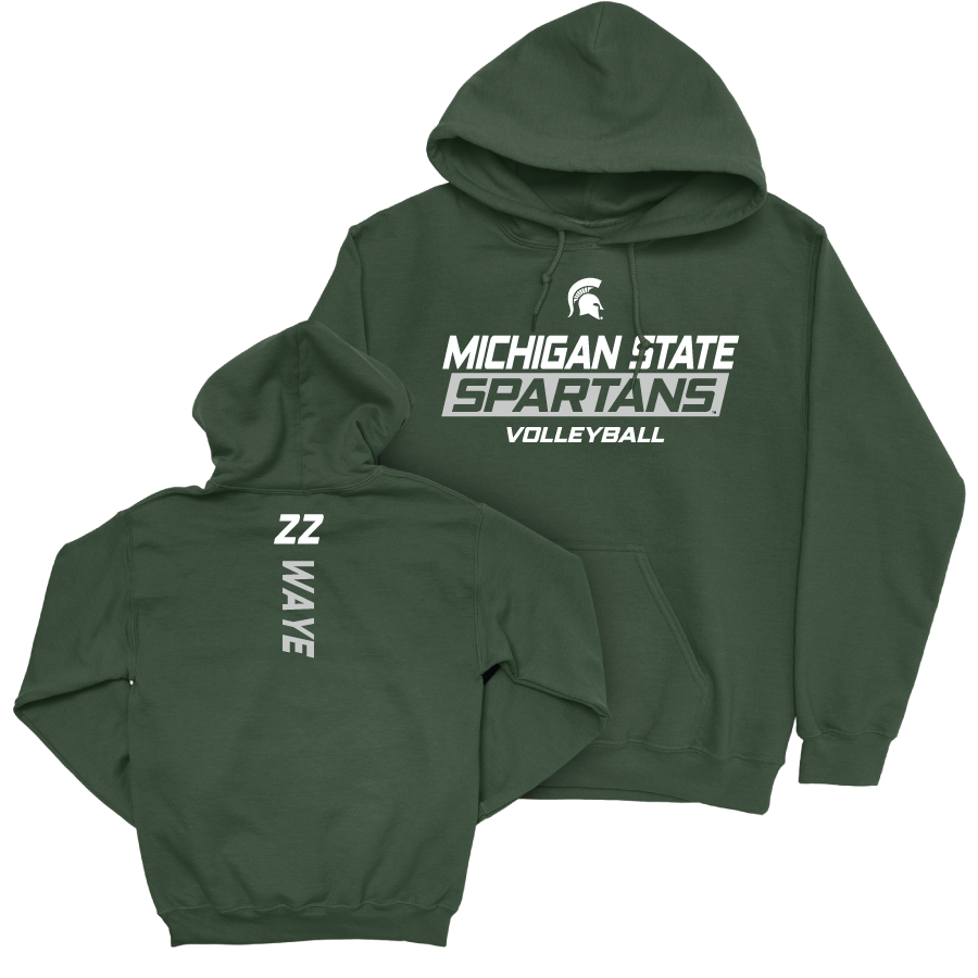 MSU Women's Volleyball Green Rush Hoodie  - Carmen Waye