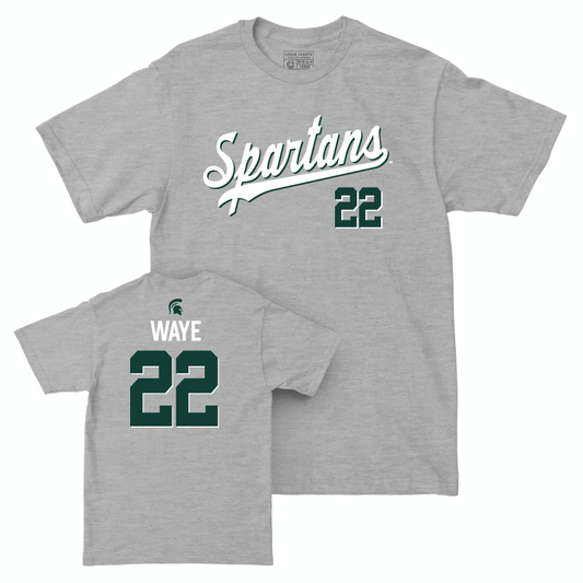MSU Women's Volleyball Sport Grey Script Tee  - Carmen Waye