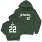 MSU Women's Volleyball Green Sideline Hoodie  - Carmen Waye
