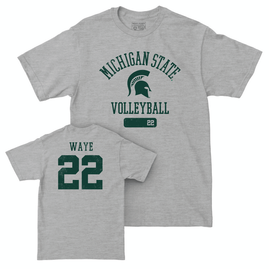 MSU Women's Volleyball Sport Grey Varsity Tee  - Carmen Waye