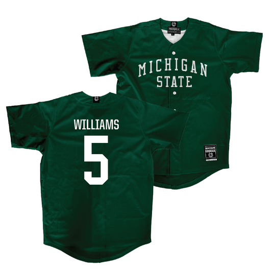 Michigan State Baseball Green Jersey - Christian Williams | #5