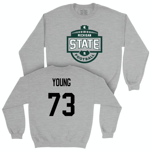 Sport Grey Football Stadium Crewneck  - Rustin Young