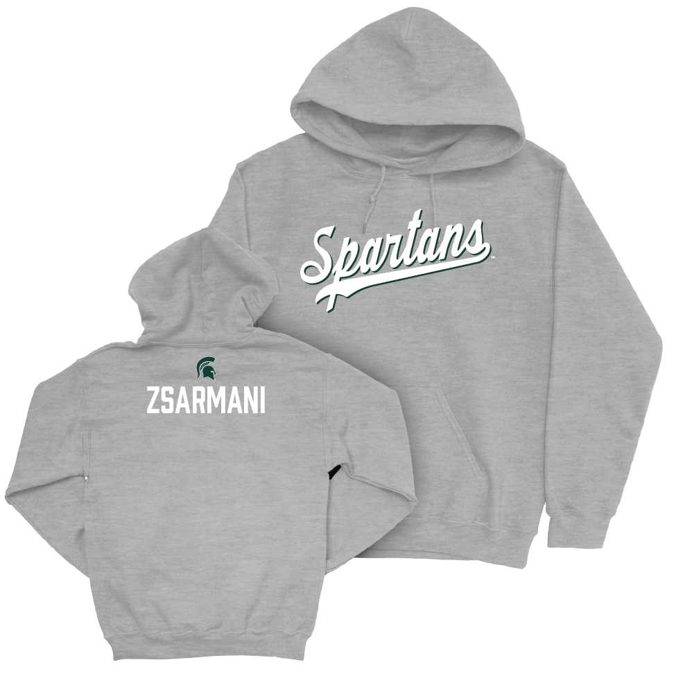 MSU Women's Gymnastics Sport Grey Script Hoodie  - Olivia Zsarmani