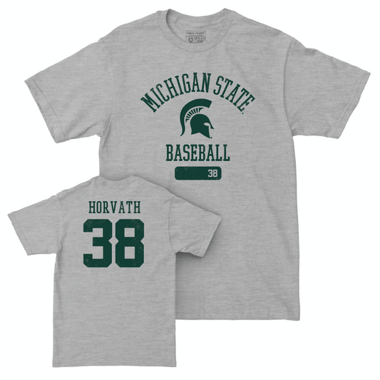 MSU Baseball Sport Grey Varsity Tee  - Tyler Horvath