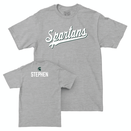 MSU Women's Gymnastics Sport Grey Script Tee  - Gabrielle Stephen