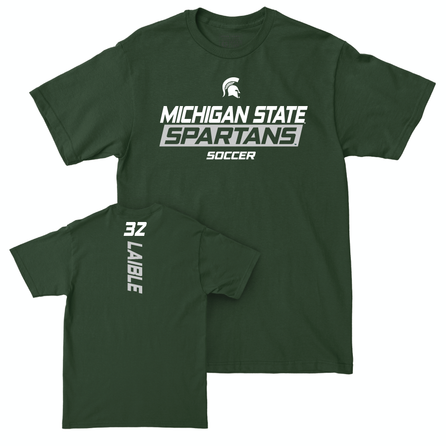 MSU Men's Soccer Green Rush Tee  - Alec Laible