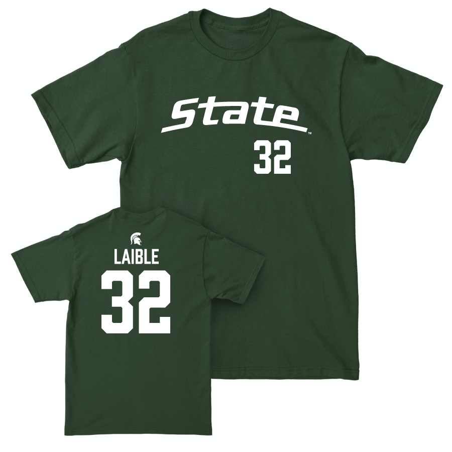 MSU Men's Soccer Green Sideline Tee  - Alec Laible