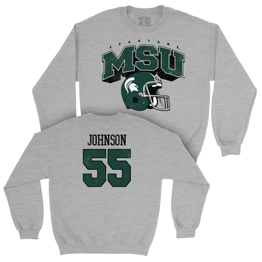 MSU Football Sport Grey Kickoff Crew  - Rakeem Johnson