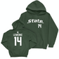 MSU Football Green Sideline Hoodie  - Brian Lewerke