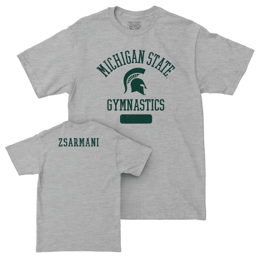 MSU Women's Gymnastics Sport Grey Varsity Tee  - Olivia Zsarmani