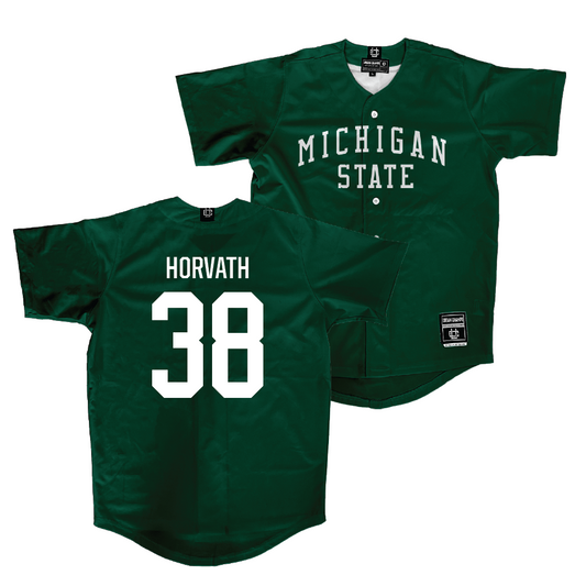 Michigan State Baseball Green Jersey    - Tyler Horvath