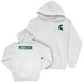 MSU Women's Rowing White Logo Hoodie  - Taylor Peterson