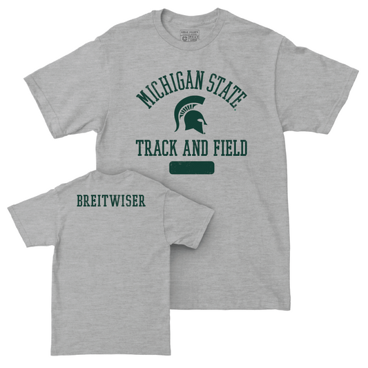 MSU Women's Track & Field Sport Grey Varsity Tee  - Savannah Breitwiser