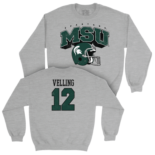 MSU Football Sport Grey Kickoff Crew  - Jack Velling