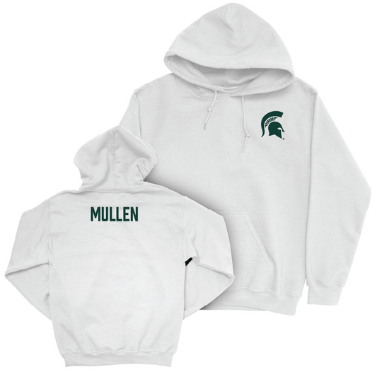 MSU Men's Track & Field White Logo Hoodie  - Sean Mullen