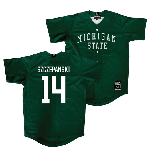 Michigan State Baseball Green Jersey    - Tommy Szczepanski