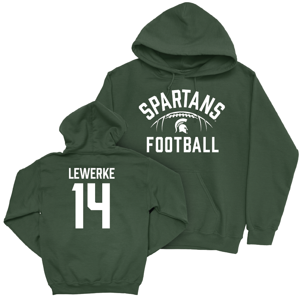 MSU Football Green Stadium Hoodie  - Brian Lewerke