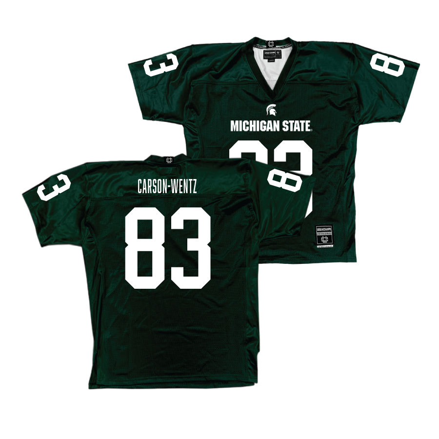 Green MSU Football Jersey  - Jack Carson-Wentz