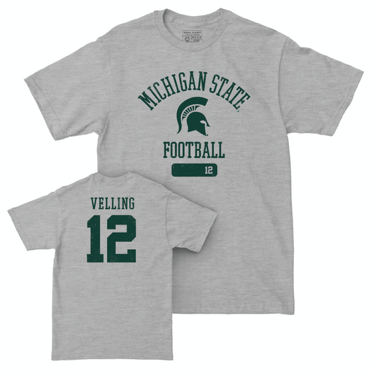 MSU Football Sport Grey Varsity Tee  - Jack Velling