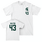 MSU Men's Basketball White Logo Comfort Colors Tee  - Colin Walton