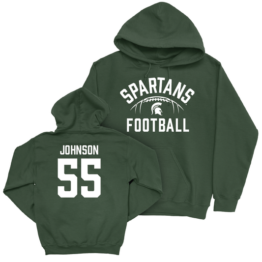 MSU Football Green Stadium Hoodie  - Rakeem Johnson